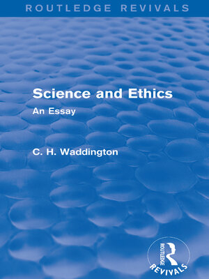 cover image of Science and Ethics